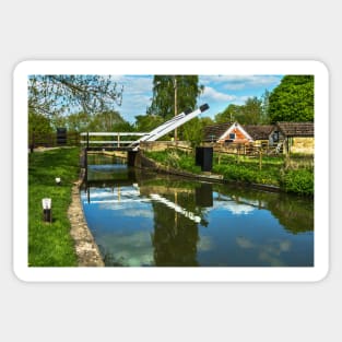 Aubreys Lift Bridge  At Thrupp Sticker